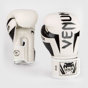 SALE 💕 Venum Elite Boxing Gloves in Black/White 12 oz EUC